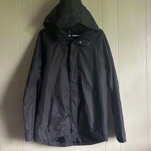 🎯50% OFF! All in Motion Mens Black Lightweight Zip Up Hooded Jacket